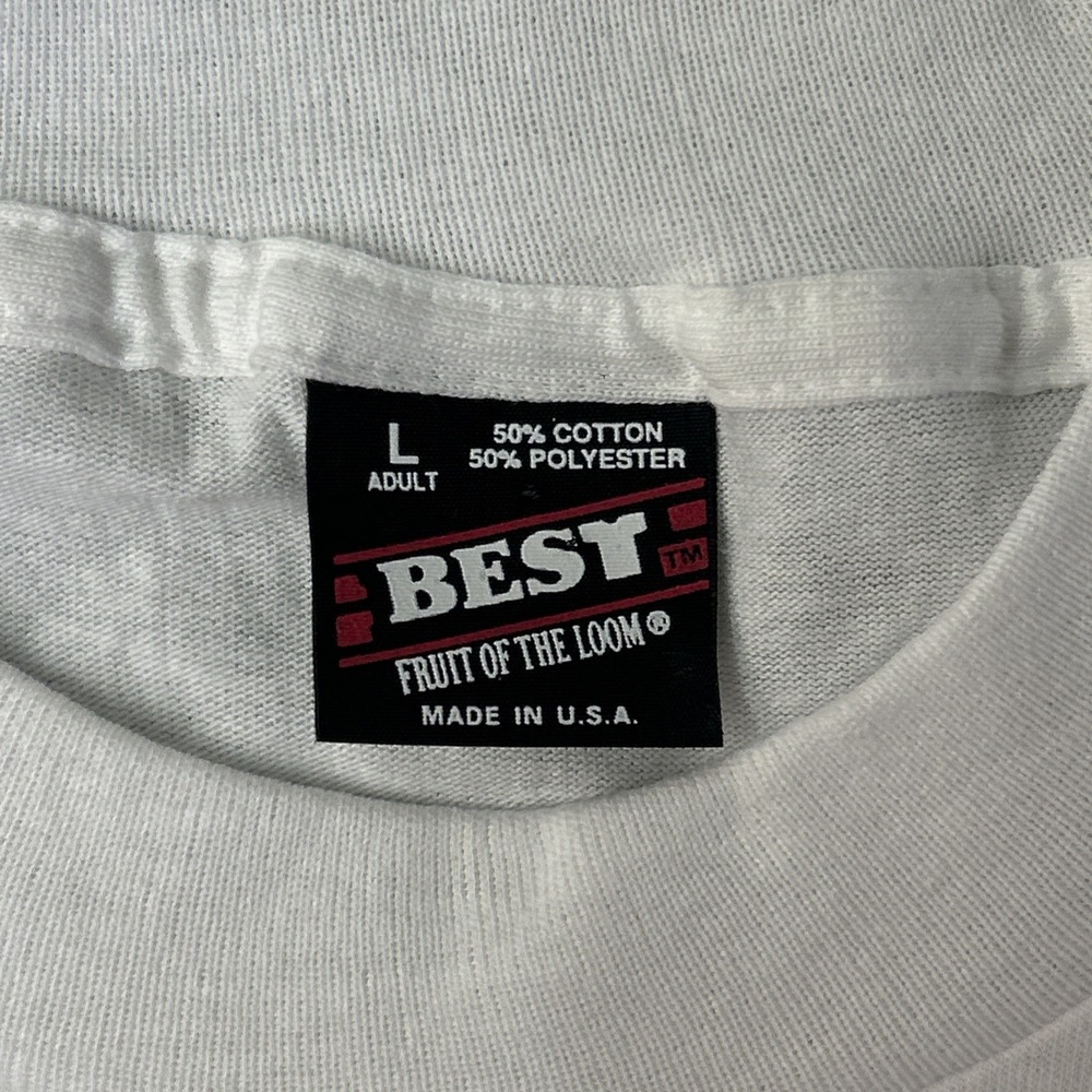 VTG 90's Champagne Theatre Branson USA T Shirt L Fruit O The Loom Single Stitch - Picture 4 of 5
